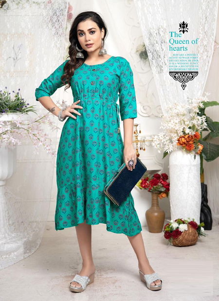 Trendy Krina Vol 1 Rayon Printed Kurtis Catalog
 Catalog